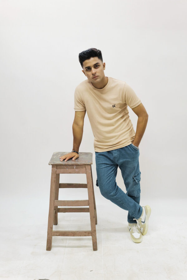 Popcorn Cream T-shirt - Image 3