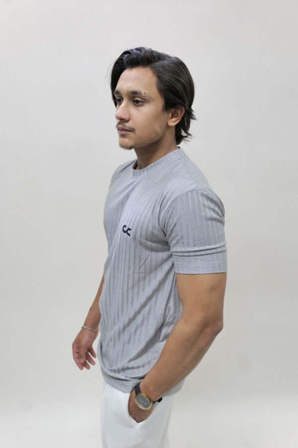 Drop Needle Grey T-shirt - Image 2