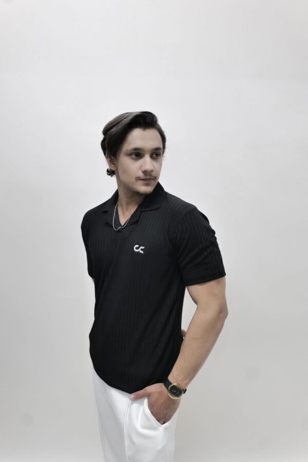 Black Drop Needle Revere Polo - Image 2