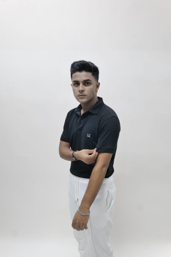 Popcorn Black Polo - Image 2