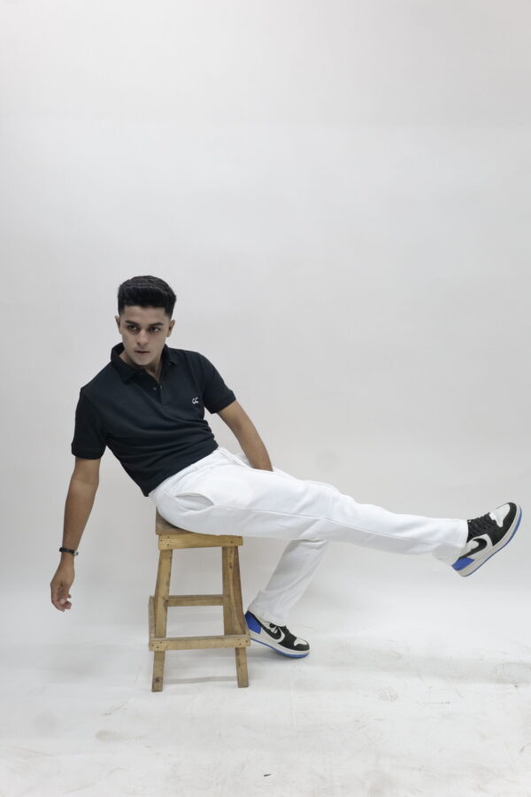 Popcorn Black Polo - Image 3