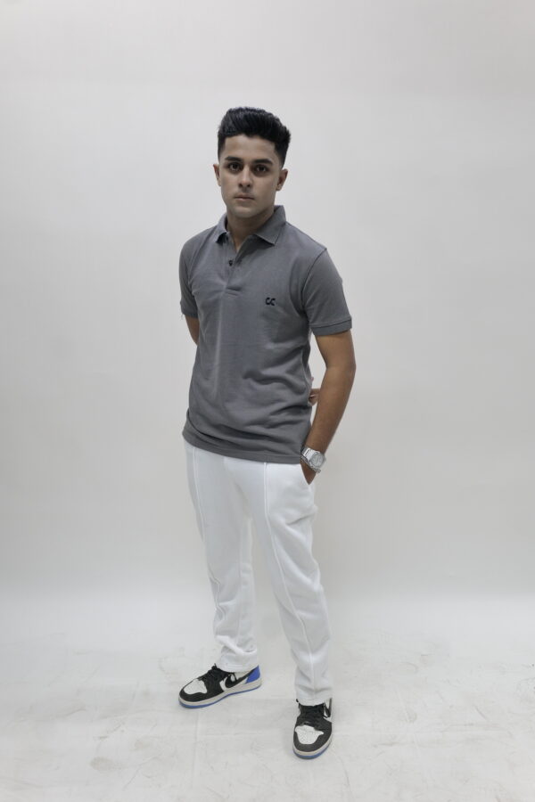 Popcorn Grey Polo - Image 2
