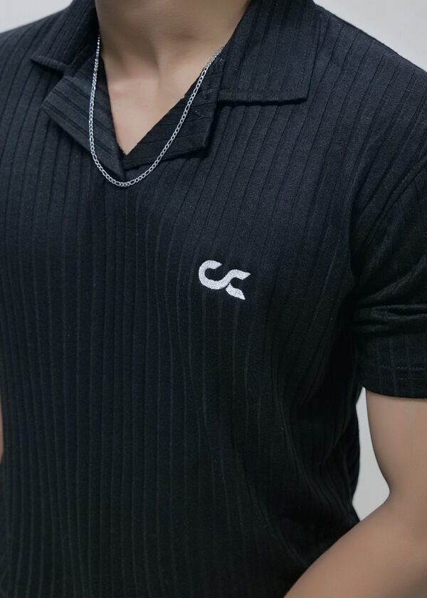 Black Drop Needle Revere Polo