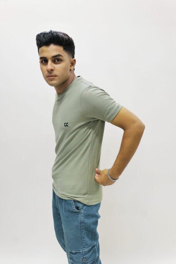 Popcorn Olive Green T-shirt - Image 3